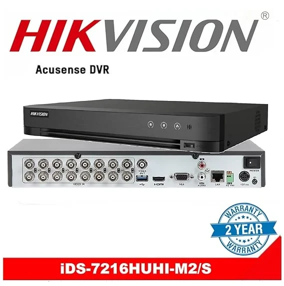 Hikvision 16 Channel AcuSense Turbo HD DVR - Professional Security System With Deep Learning